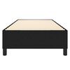 vidaXL Boxspring sengeramme Sort 100x200 cm Stof