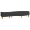 vidaXL TV-skab 147 x 34,5 x 30 cm Sort Konstrueret tr&aelig;