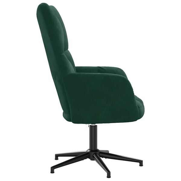 vidaXL l&aelig;nestol fl&oslash;jl m&oslash;rkegr&oslash;n