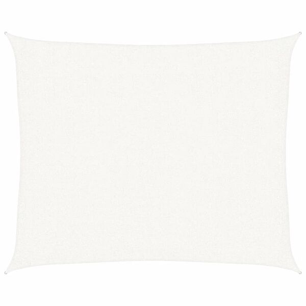 vidaXL solsejl 2,5x3 m 160 g/m² HDPE hvid