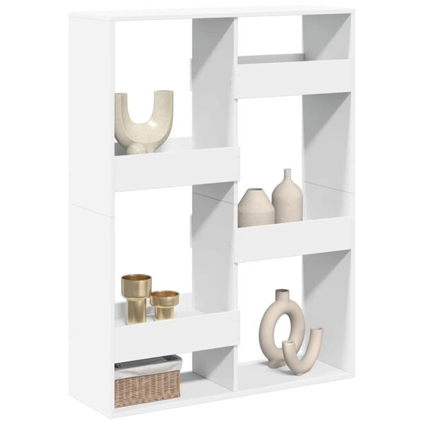 vidaXL rumdeler 100x33x135 cm konstrueret træ hvid