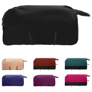 vidaXL Hestet&aelig;ppe M&oslash;rk Gr&oslash;n og Sort 75 cm Polyester