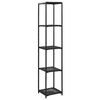 vidaXL opbevaringsreol 30x30x150 cm polyrattan sort