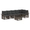 vidaXL Havesofa S&aelig;t 7 stk. Gr&aring; polyrattan