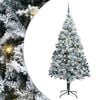 vidaXL Kunstigt juletr&aelig; med stativ Hvid 210 cm PVC og St&aring;l og Plastik