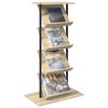 vidaXL Magasin Rack Sonoma eg 68 x 40 x 123.5 cm Konstrueret tr&aelig;