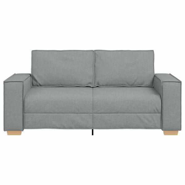 vidaXL 2-personers sofa lysegr&aring; 180x78x84 cm stof