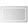 vidaXL LED badev&aelig;relsesspejl Transparent 50 x 30 cm h&aelig;rdet glas