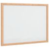 vidaXL magnetisk whiteboardtavle med ramme af massivt fyrretr&aelig; 40x30cm