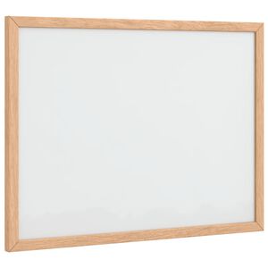 vidaXL magnetisk whiteboardtavle med ramme af massivt fyrretr&aelig; 40x30cm
