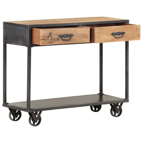 vidaXL konsolbord 90x35x74 cm massivt genbrugstr&aelig;