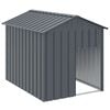 vidaXL hundehus med tag 117x153x123 cm galvaniseret st&aring;l antracitgr&aring;