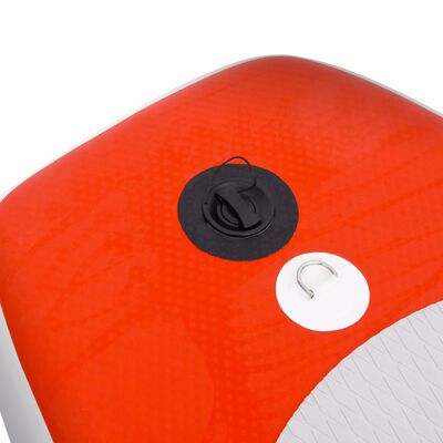 vidaXL oppusteligt paddleboardsæt 300x76x10 cm rød