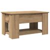 vidaXL sofabord 79x49x41 cm konstrueret tr&aelig; kunsteg