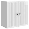 vidaXL V&aelig;gmonteret skab 59 x 31 x 60 cm Konstrueret tr&aelig; Hvid h&oslash;jglans