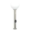 vidaXL pullertlampe med sensor og stikkontakt 80 cm rustfrit st&aring;l IP44