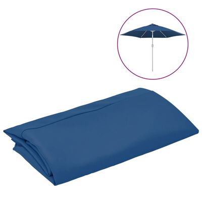 vidaXL udskiftningsdug til parasol 300 cm azurblå