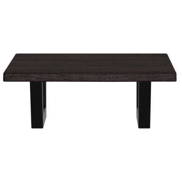 vidaXL badeværelseshylde stål og massivt egetræ