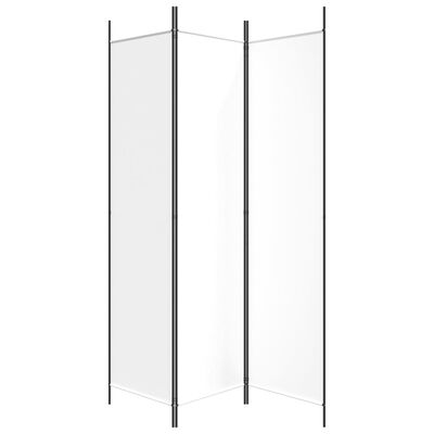 vidaXL 3-panels rumdeler 150x200 cm stof hvid