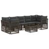 vidaXL Havesofa S&aelig;t 8 stk. Gr&aring; polyrattan