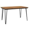 vidaXL havebord med hairpin-bordben 140x80x75 cm massivt akacietr&aelig;