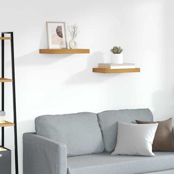 vidaXL V&aelig;ghylde 2 pcs Brun 40 x 23,5 x 4 cm Konstrueret tr&aelig;