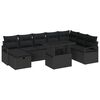 vidaXL Havesofa S&aelig;t 9 stk. polyrattan