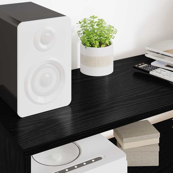 vidaXL TV-skab Sort eg 100 x 30 x 40 cm Konstrueret tr&aelig;