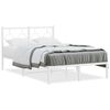 vidaXL sengeramme med sengegavl 120x200 cm metal hvid