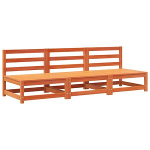 vidaXL hj&oslash;rnemoduler u. arml&aelig;n 3 stk 70x70x67 cm massivt tr&aelig; brun