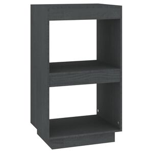 vidaXL bogreol 40x35x71 cm massivt fyrretr&aelig; gr&aring;