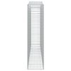 vidaXL buede gabionkurve 2 stk. 400x50x200/220 cm galvaniseret jern