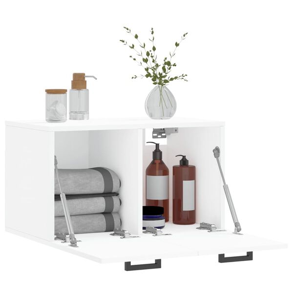 vidaXL v&aelig;gskab 60x36,5x35 cm konstrueret tr&aelig; hvid