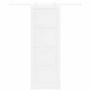 vidaXL Skyded&oslash;r ORKDAL Hvid 83 x 232 cm Massiv fyrretr&aelig;