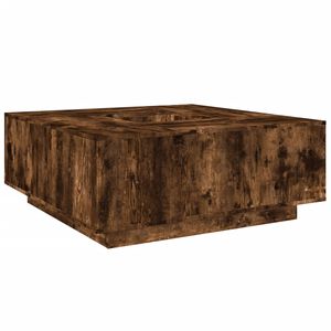 vidaXL sofabord 100x100x40 cm konstrueret tr&aelig; r&oslash;get egetr&aelig;sfarve
