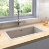 vidaXL Køkkenvask Beige 79 x 50 x 31 cm Granit