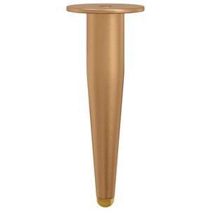 vidaXL St&aring;ende F&oslash;dder 2 pcs Guld 98 x 40 mm Jern