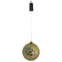 Luxform LED-hængelampe Ball Swirl med batteri sølvfarvet