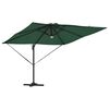 vidaXL Roma Parasol Grøn 286 x 285 x 270 cm Aluminium og Polyester