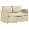 vidaXL Sofa 2 pcs Creme 196 x 82 x 85 cm Stof