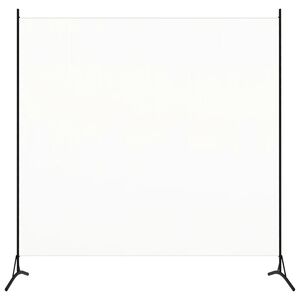 vidaXL rumdeler 175x180 cm stof hvid