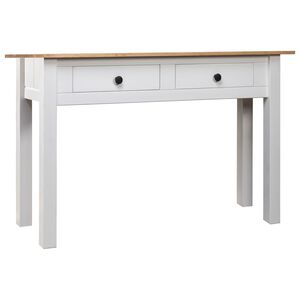 vidaXL konsolbord Panama-serien 110x40x72 cm massivt fyrretr&aelig; hvid
