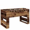 vidaXL Fodboldbord Gammelt tr&aelig; 146,5 x 74 x 85 cm Konstrueret tr&aelig;