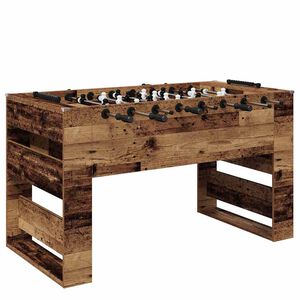 vidaXL Fodboldbord Gammelt tr&aelig; 146,5 x 74 x 85 cm Konstrueret tr&aelig;