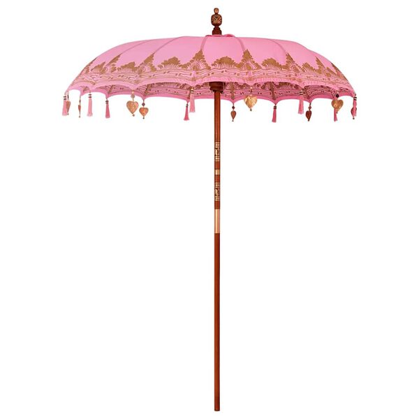 vidaXL Balinesisk Parasol Lyser&oslash;d 185 x 185 x 260 cm
