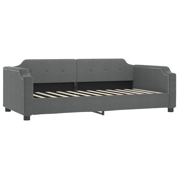 vidaXL daybed 80x200 cm stof mørkegrå
