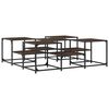 vidaXL sofabord 121x121x40 cm konstrueret tr&aelig; brun egetr&aelig;sfarve