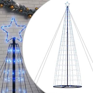 vidaXL LED-juletr&aelig; 1534 LED'er 500 cm bl&aring;t lys