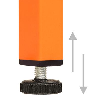 vidaXL skab 35x46x180 cm stål orange