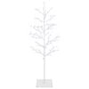 vidaXL Micro-birkejuletr&aelig; Hvid 120 cm St&aring;l 279 LED'er